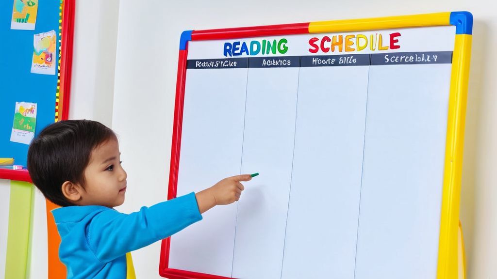 a child pointing to his reading schedule Simple Steps to Establish a Consistent Reading Schedule